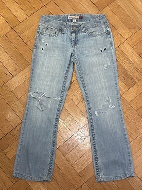 Aeropostale Bootcut Ripped Jeans